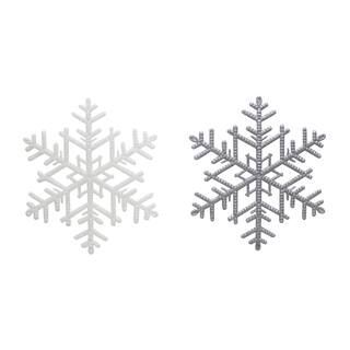 Assorted 6ct. 7.7" Silver & Snow Snowflake Ornaments by Ashland® | Michaels Stores