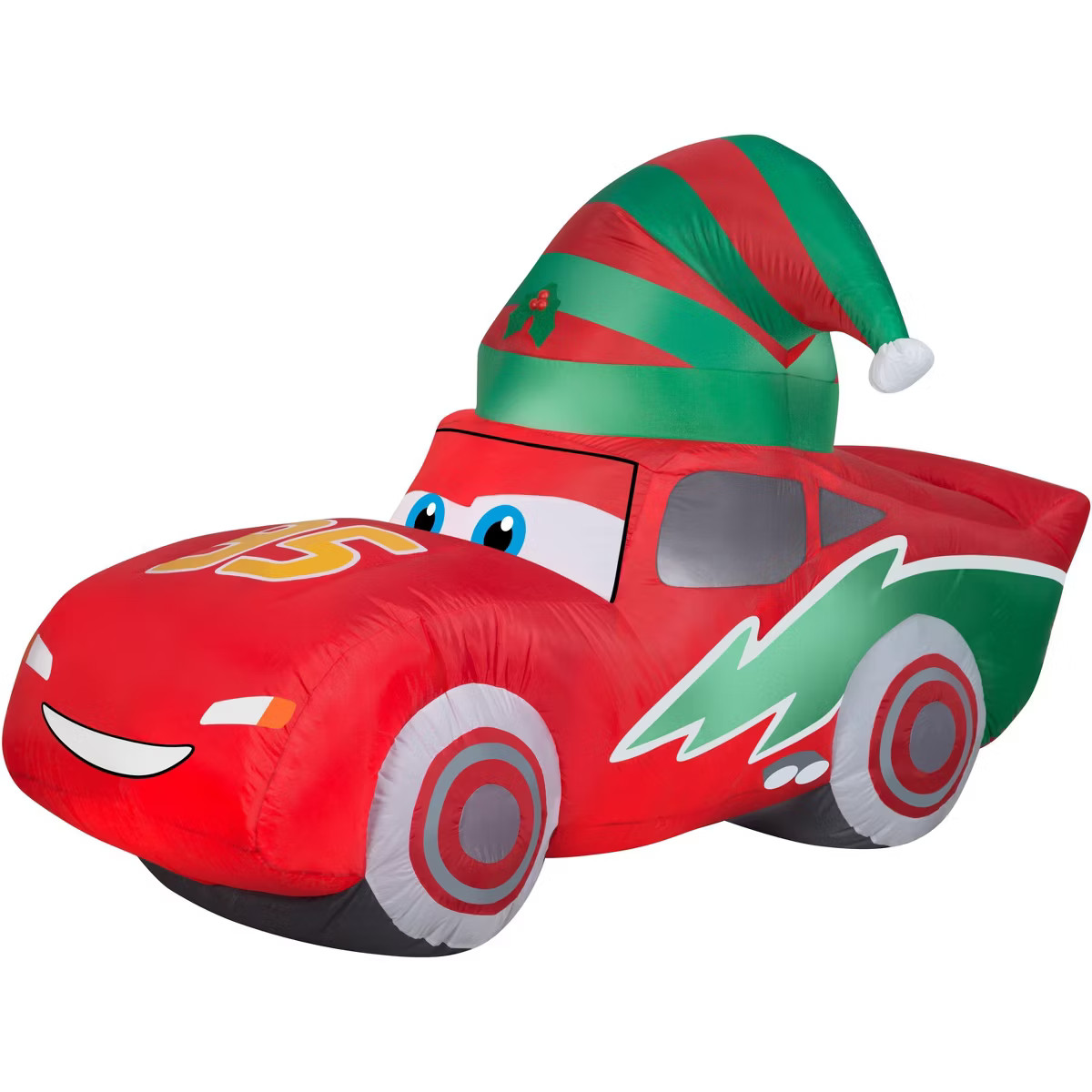 Gemmy Christmas Airblown Inflatable McQueen w/Stocking Cap S LG Disney, 3.5 ft Tall, red | Target