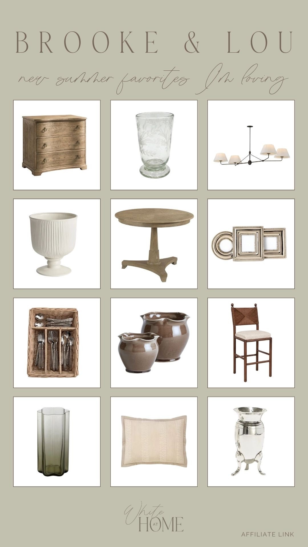 Gorgeous new Brooke & Lou arrivals for summer! Vintage inspired finds, pewter finished, gorgeous traditional wood tones, and elevated finds for a timeless home.

#LTKHome