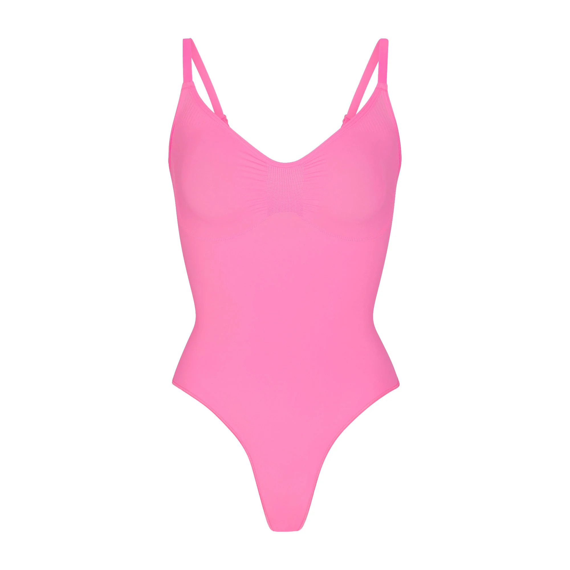 SEAMLESS SCULPT THONG BODYSUIT | SUGAR PINK | SKIMS (US)
