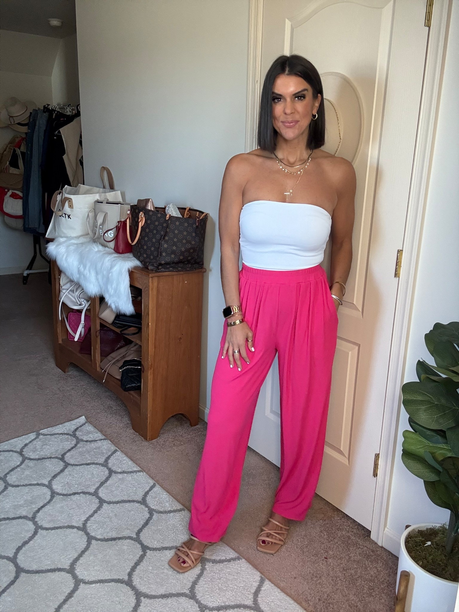 Size small in top and pants sandals tts

#LTKSeasonal