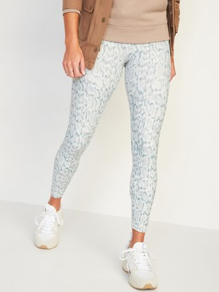 High-Waisted Elevate Powersoft 7/8-Length Side-Pocket Leggings For Women | Old Navy (US)