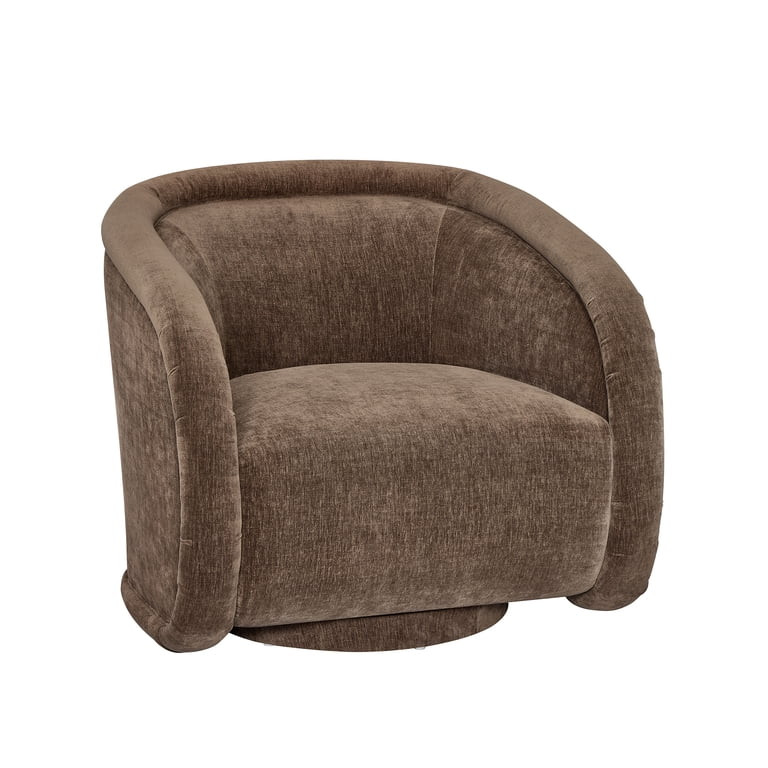 Better Homes & Gardens Sienna Modern Swivel Chair, Coffee Velvet Fabric | Walmart (US)