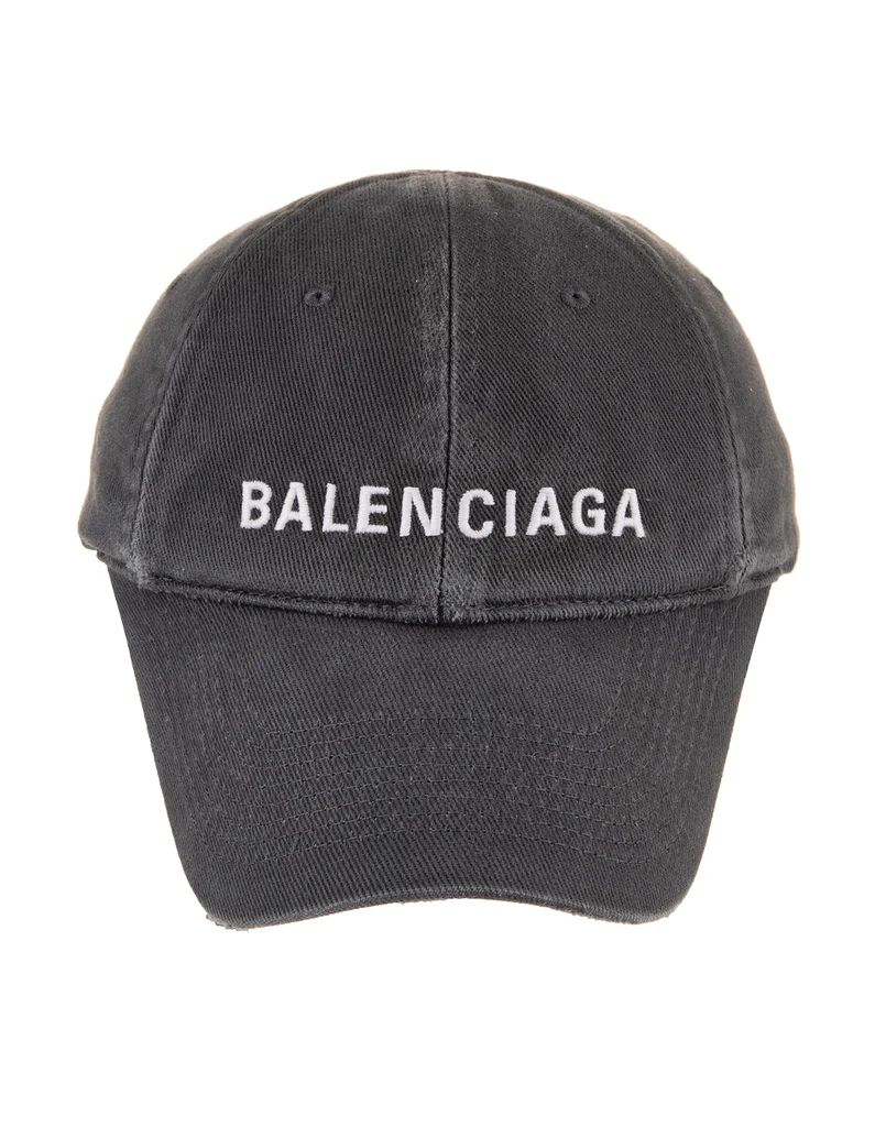 Balenciaga Logo Embroidered Denim Baseball Cap | Cettire Global