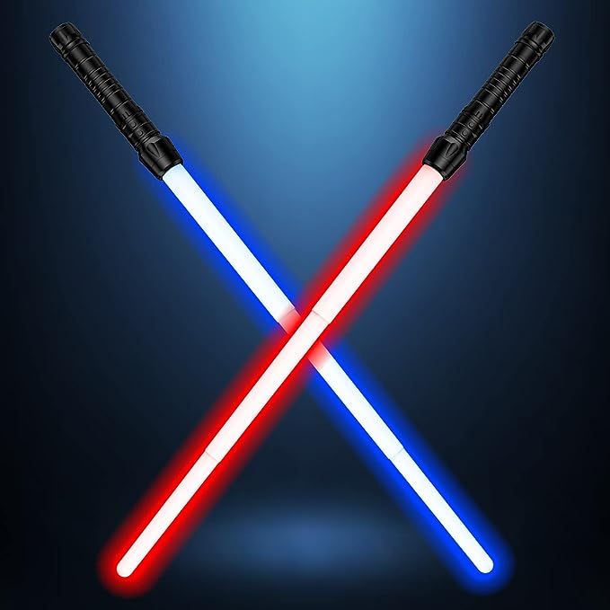 Light Up Saber with FX Sound, Light Sabers for Kids with Realistic Handle, Expandable Light Sword... | Amazon (US)