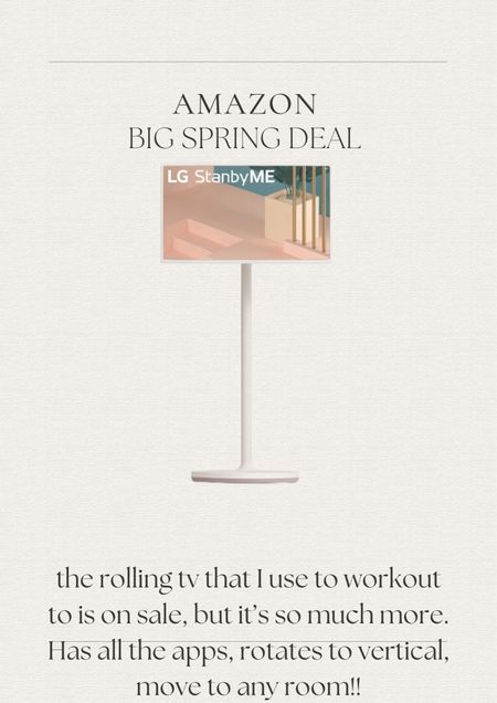 The viral rolling tv is on sale!
Amazon big spring deal

#LTKsalealert #LTKhome