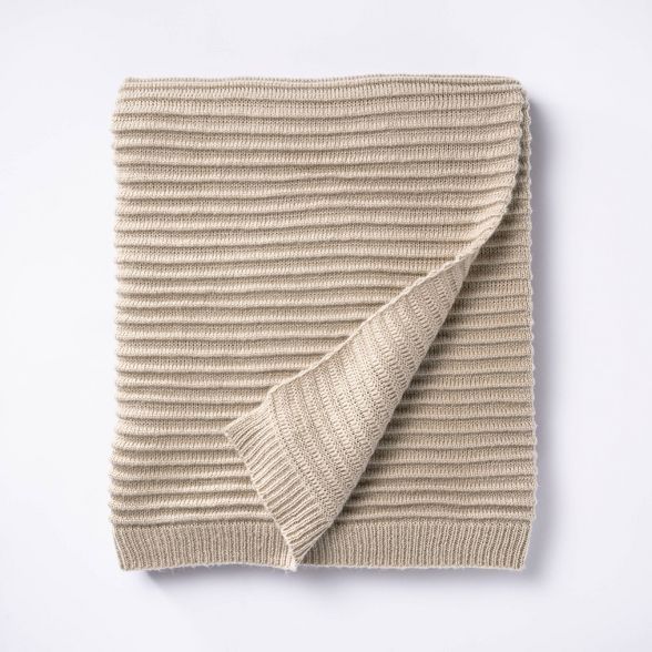 Rib Knit Throw Blanket - Threshold™ designed with Studio McGee | Target