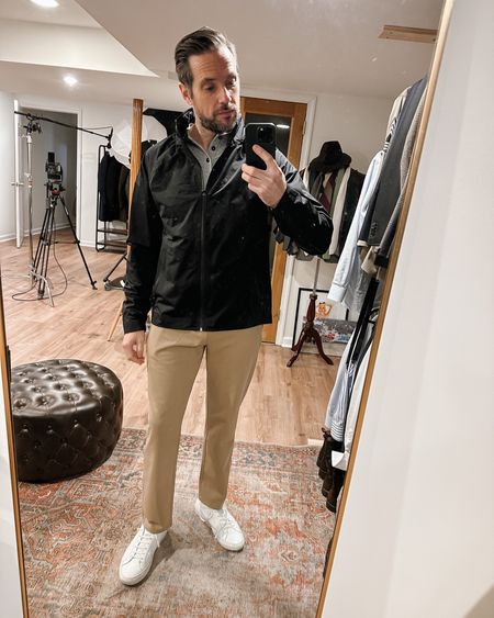 Just a simple weekend outfit idea, featuring a lightweight waterproof jacket—we’re expecting showers this weekend—a classic gray Henley and pair of khaki pants with white leather sneakers. 

I need to talk about these pants… they’re by Public Rec and although they’re marketed Athleisure, I think you can see that they do not look like Athleisure wear. But I can tell you the certainly are the most comfortable pants I’ve worn in a long time  

#LTKSeasonal #LTKstyletip #LTKmens