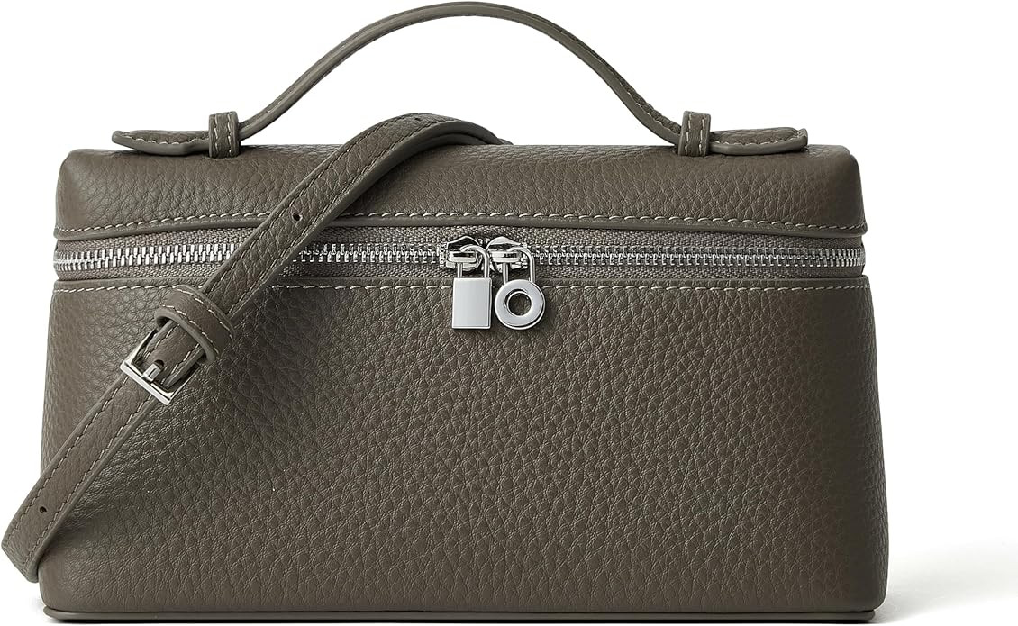 DORIS&JACKY Small Leather Crossbody Bag for Women Designer Mini Top Handle Clutch Phone Bag with ... | Amazon (US)