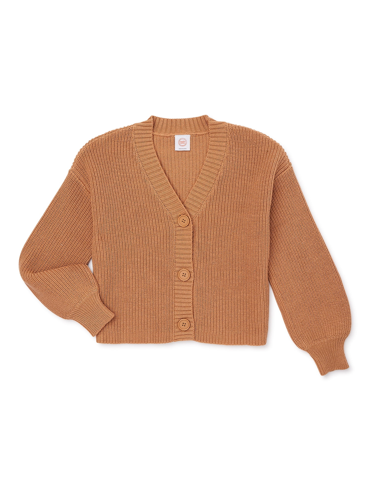 Wonder Nation Girls Cardigan Sweater, Sizes 4-18 - Walmart.com | Walmart (US)