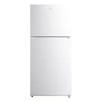 Midea Fingerprint Resistant 18.1-cu ft Standard-Depth 30-in Wide Top-Freezer Refrigerator ( White... | Lowe's