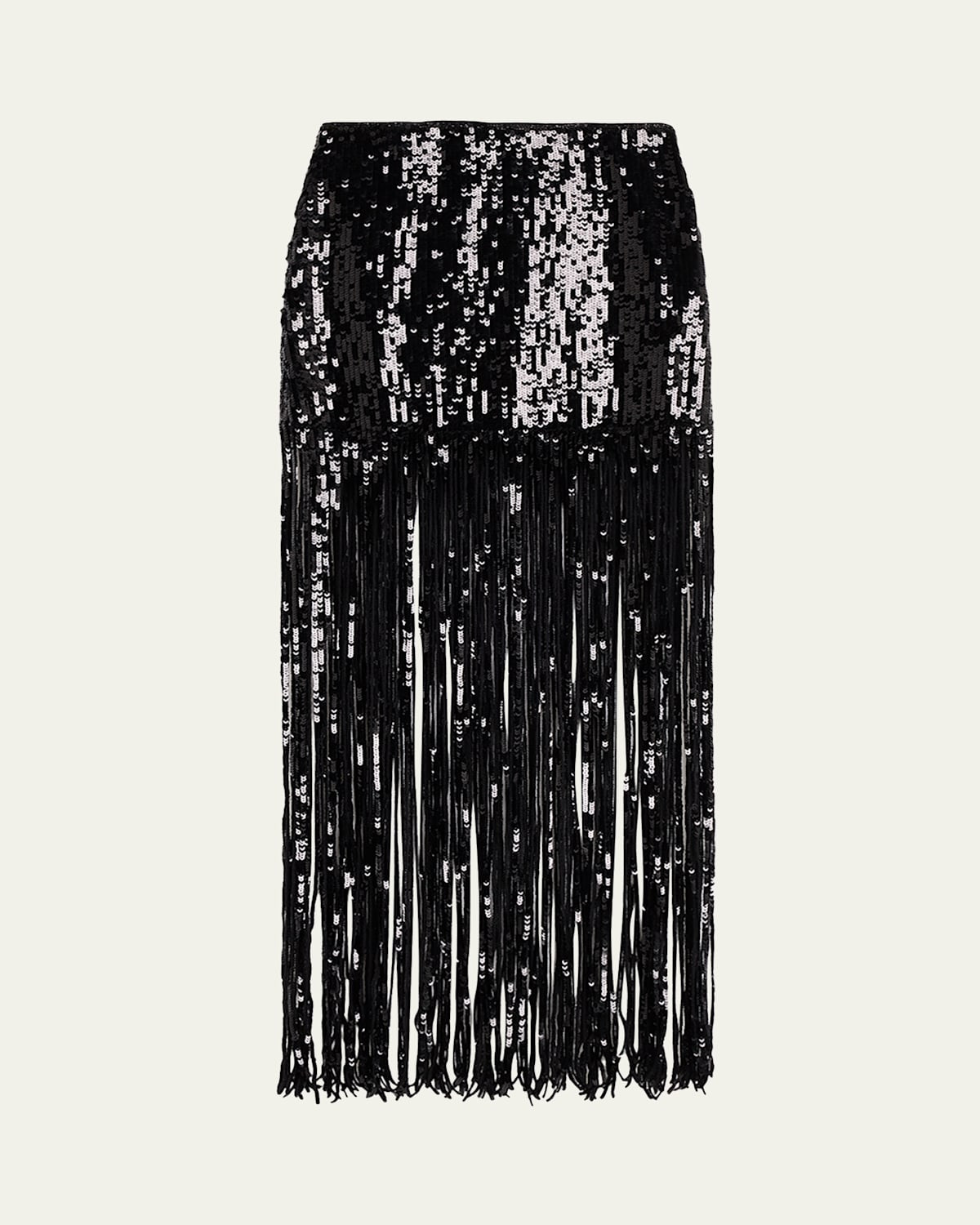 Kendra Sequined Fringe Maxi Skirt | Bergdorf Goodman