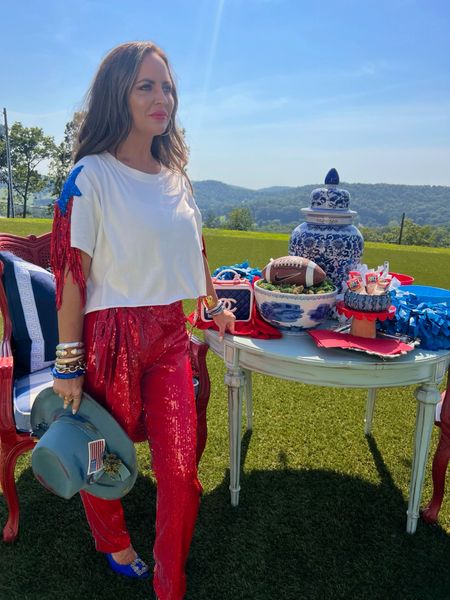Ole Miss game day looks / red white and blue / tailgate outfit ideas #LTKFind

#LTKU #LTKstyletip