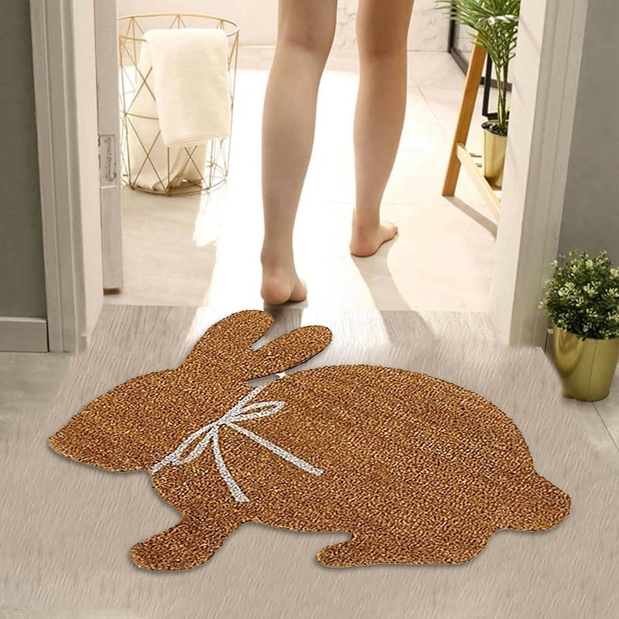 Easter Bunny Door Mat 30 X 17 Inch Easter Cute Bunny Welcome Peeps Doormat Indoor Outdoor Entranc... | Amazon (US)