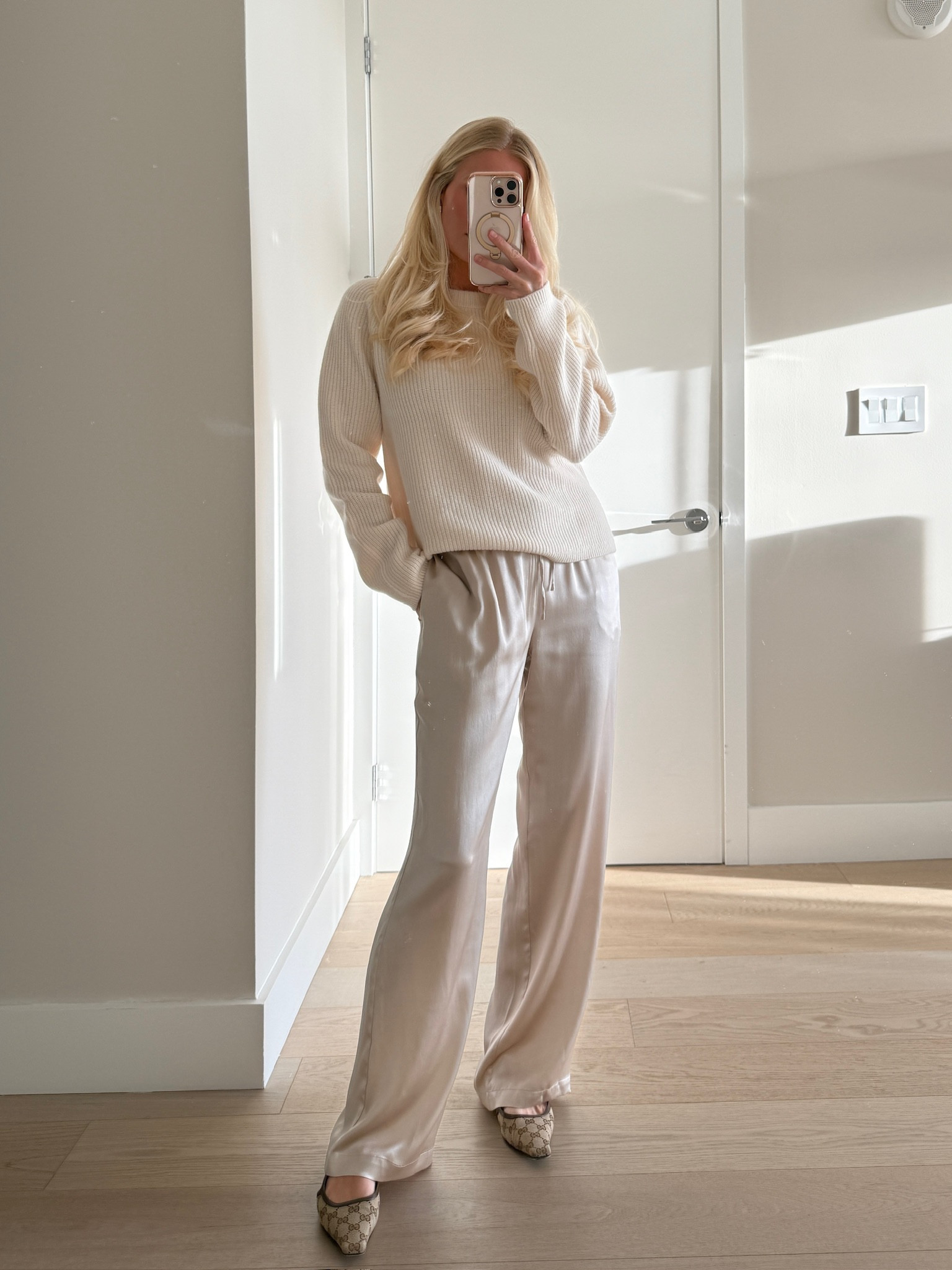 Wearing a small in pants, medium in sweater, shoes are tts, use code: KATHLEEN15 for a discount on the Heaven Mayhem site. #kathleenpost 

Vacation outfits, silk pant, resort wear, lunch look

#LTKStyleTip #LTKSeasonal