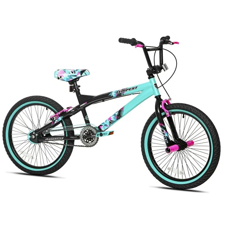 Kent Bicycles 20" Girl's Tempest Child Bicycles, Black/Aqua | Walmart (US)