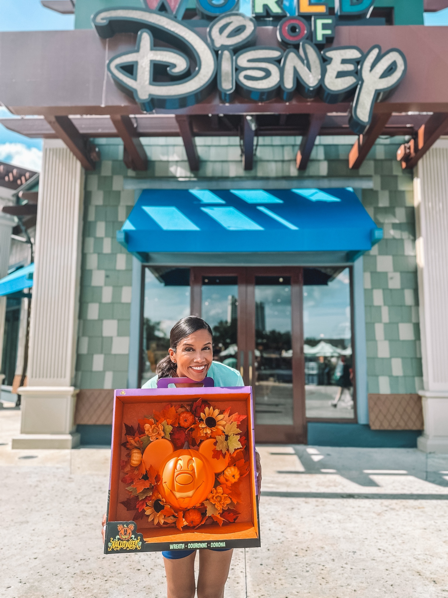 Disney Mickey Mouse Halloween pumpkin wreath sold out on the Disney site but check out a similar one from Walmart!

#LTKSeasonal