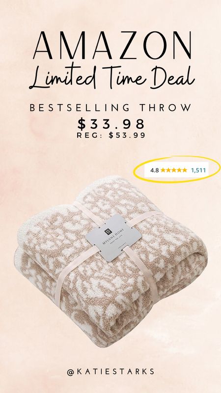 Bestselling throw blanket on a limited time sale! 

#LTKHome #LTKFindsUnder50 #LTKSaleAlert