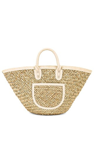 Yoko Small Basket in Beige | Revolve Clothing (Global)