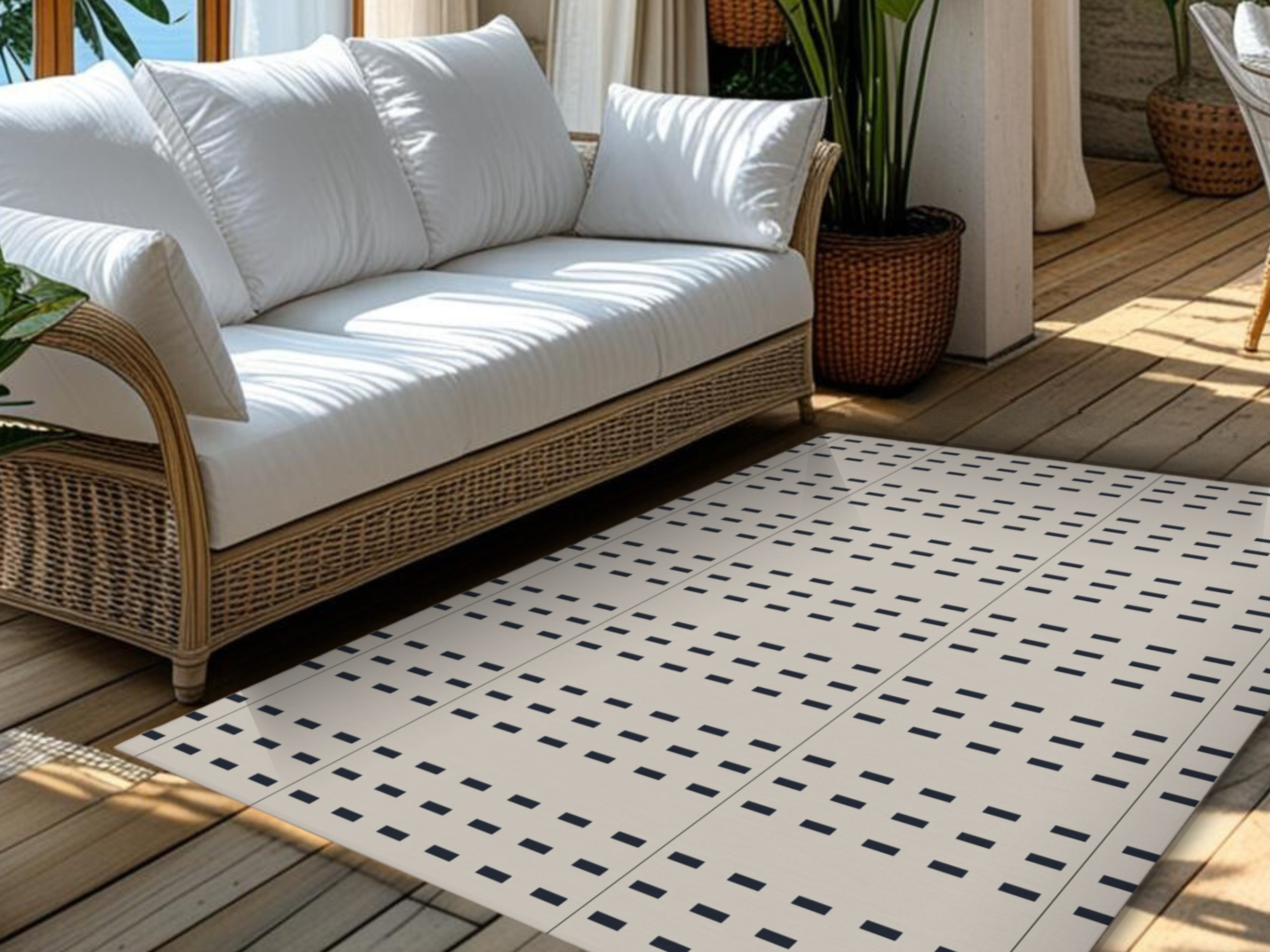 Modern Farmhouse Sunroom Cozy Neutral Rug 
.
a simple neutral yet unique design for your indoor and outdoor spaces  

 #LTKspring #LTKsummer #LTKstyletip