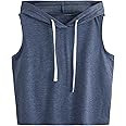 SweatyRocks Women's Workout Tank Tops Sleeveless Running Athletic Hoodie Sports Gym Exercise Tops... | Amazon (US)