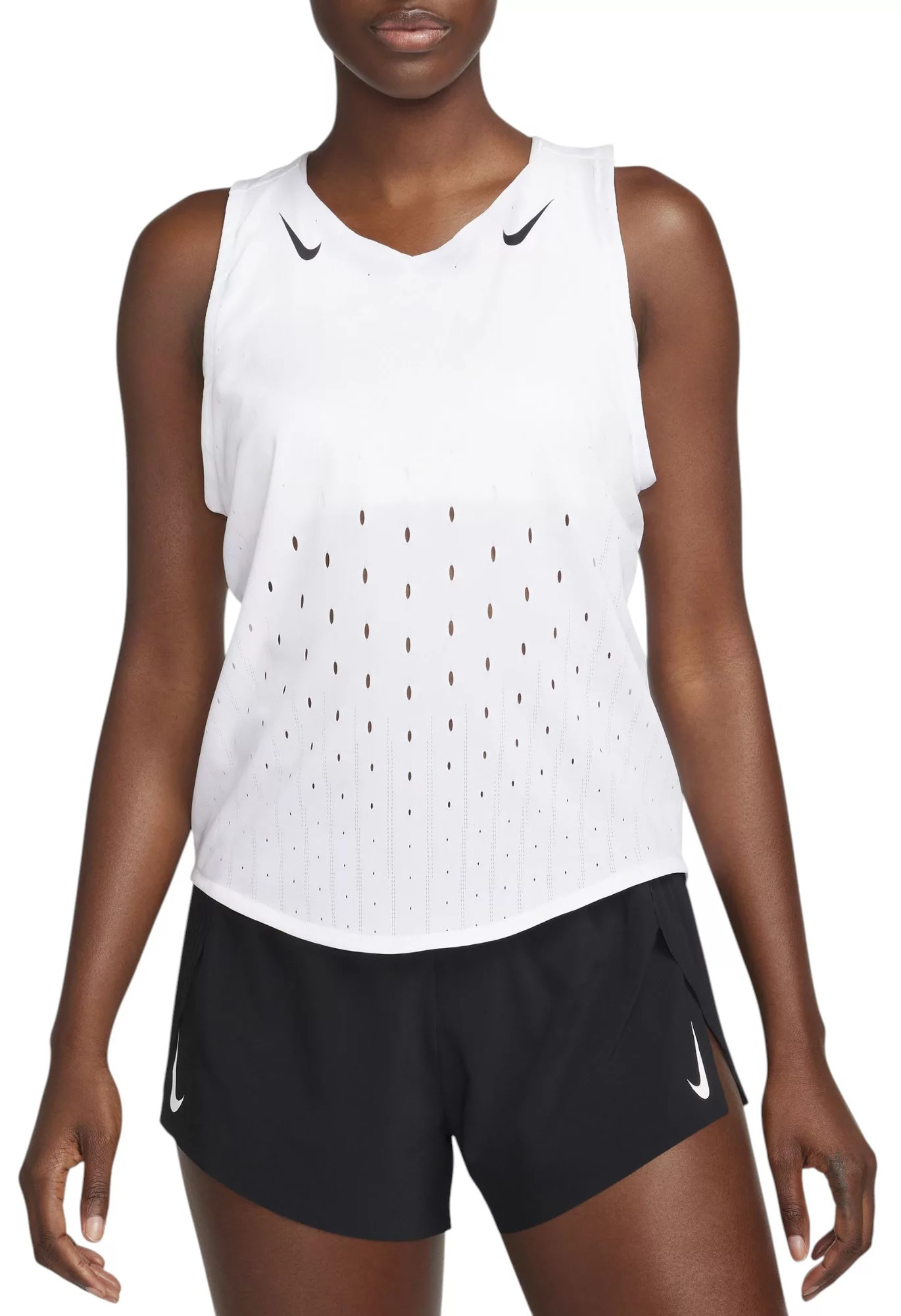 Nike Women's AeroSwift Dri-FIT ADV Running Singlet, XL, White | DICK'S Sporting Goods