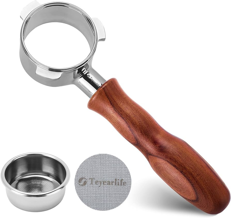 Teyearlife 54mm Bottomless Portafilter,Replacement for Breville Portafilter,Made of Stainless Ste... | Amazon (US)