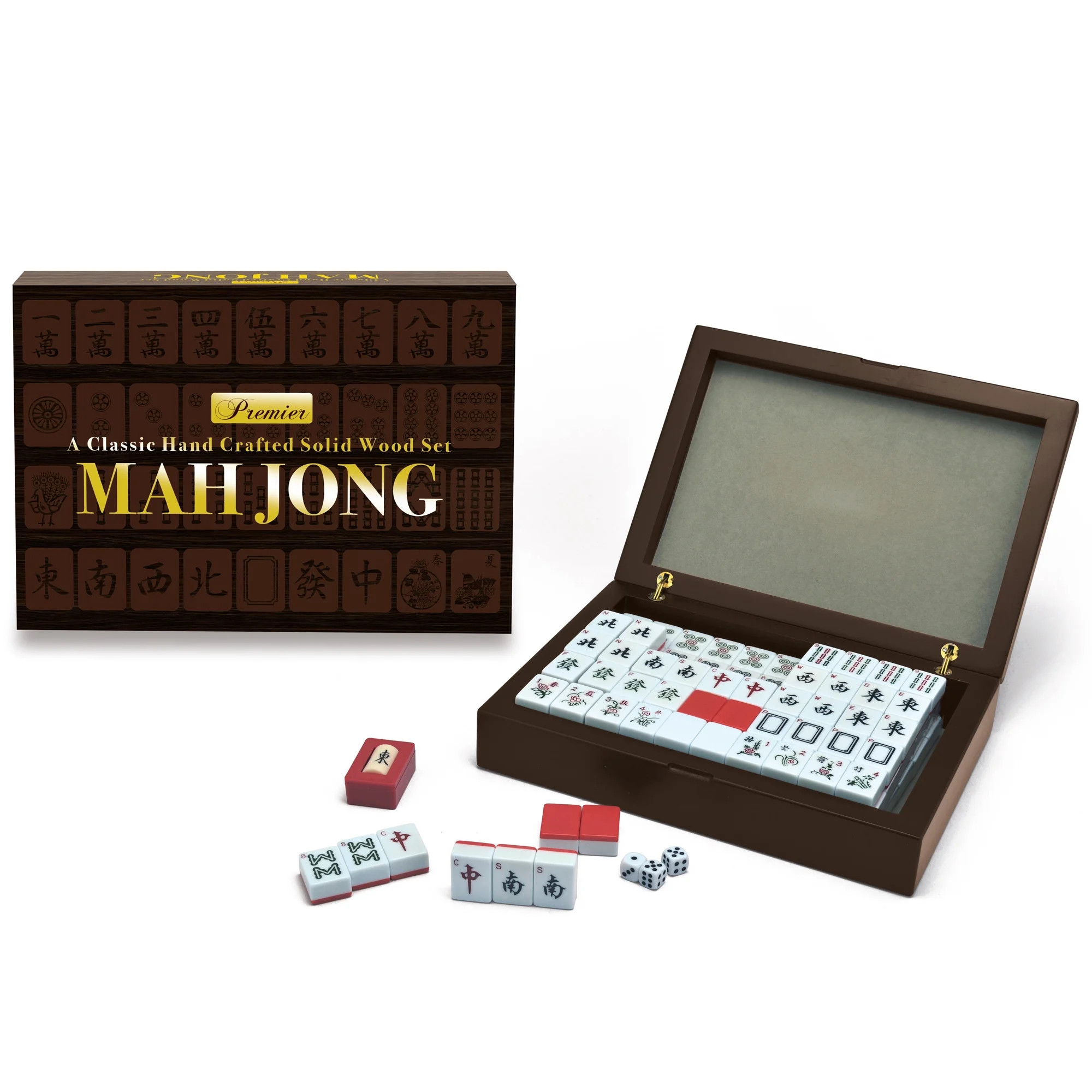 Foldable Automatic Mahjong Table with Wheels, 42mm Numbered Tiles (2 Sets), Portable Electric Mah... | Walmart (US)