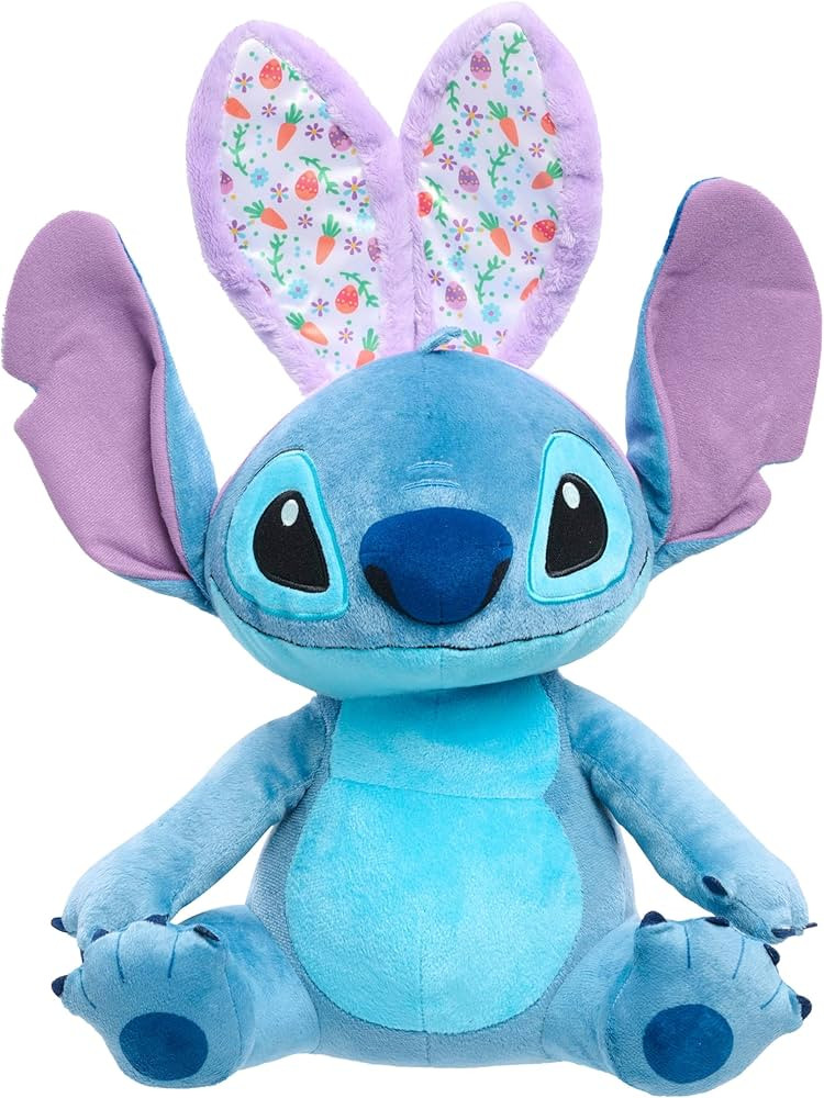 Just Play Disney Stitch Easter 13-inch Large Plush Stuffed Animal, Blue, Alien, Soft Cuddly Fabri... | Amazon (US)