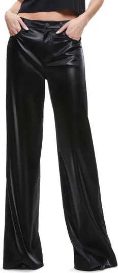 Trish Shiny Baggy Faux Leather Pants | Nordstrom