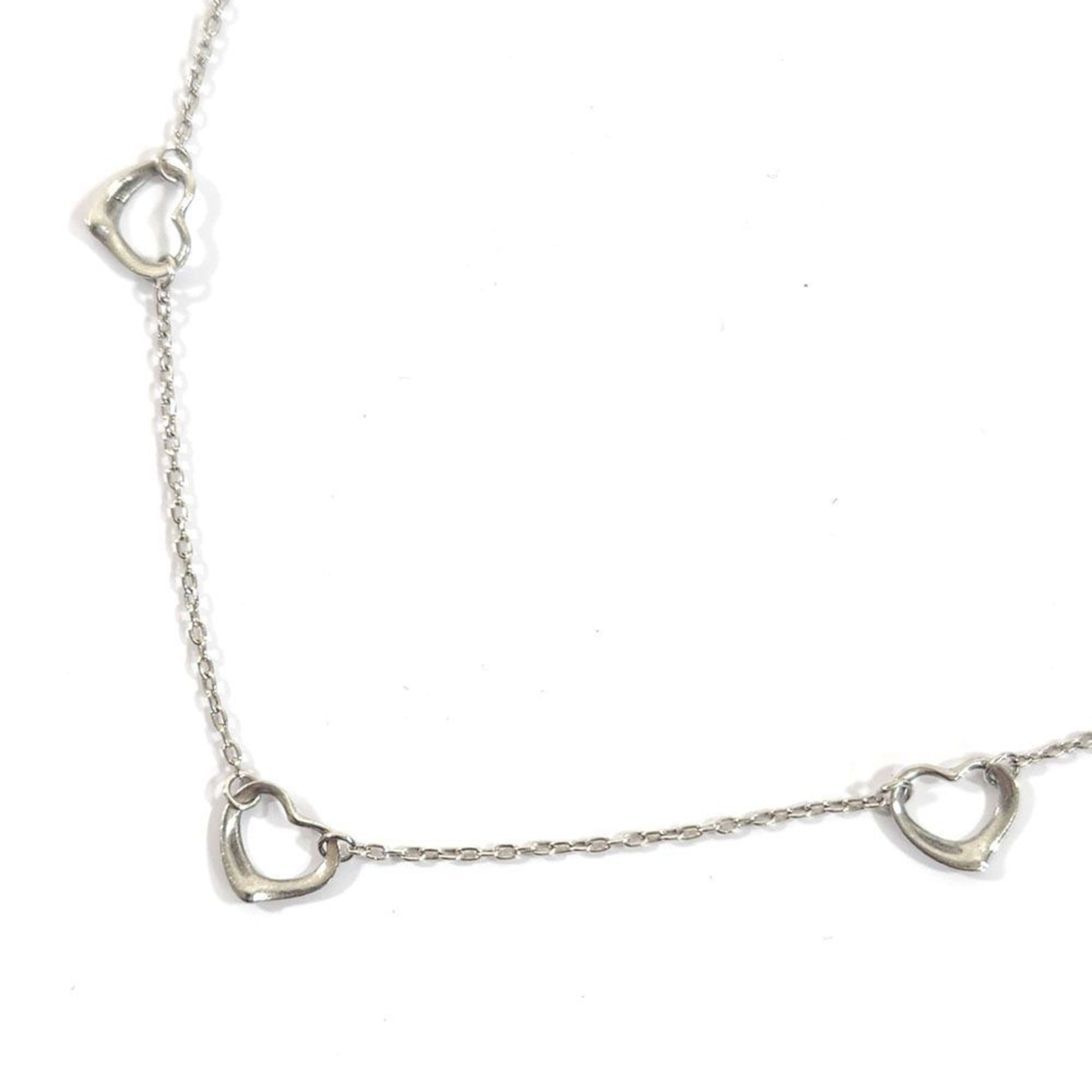 Pre-Owned Tiffany & Co. Elsa Peretti 3-Row Heart Necklace Ag925 SV Silver Pendant Sterling (Fair) | Walmart (US)