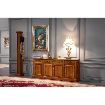 Infinity 78.7" Solid Wood Sideboard Buffet | Perigold