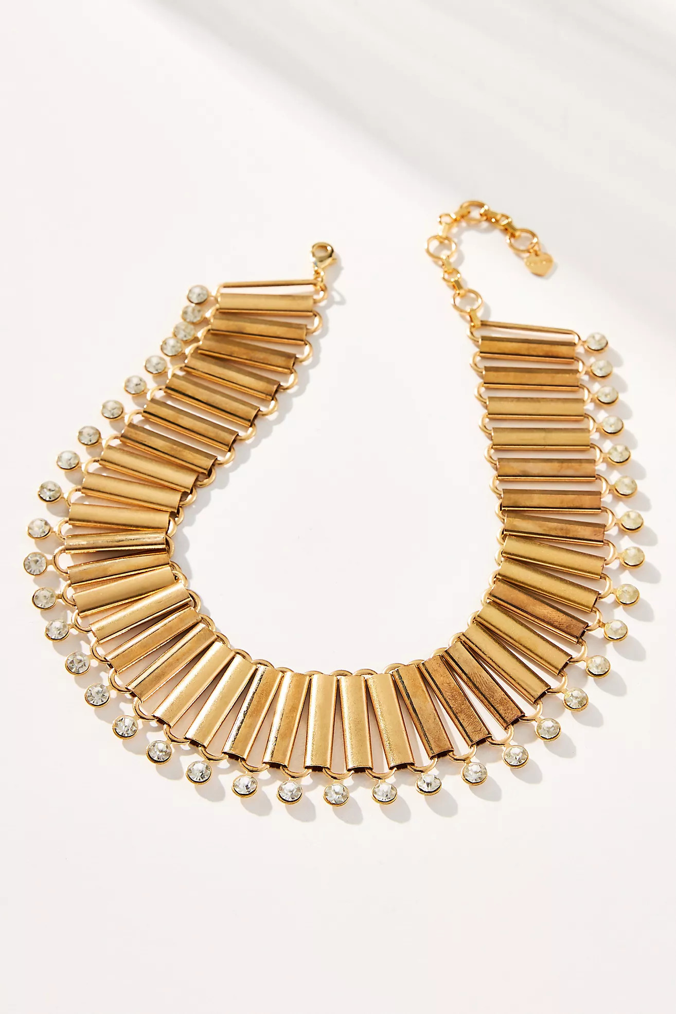 Crystal Fluted Collar Necklace | Anthropologie (US)