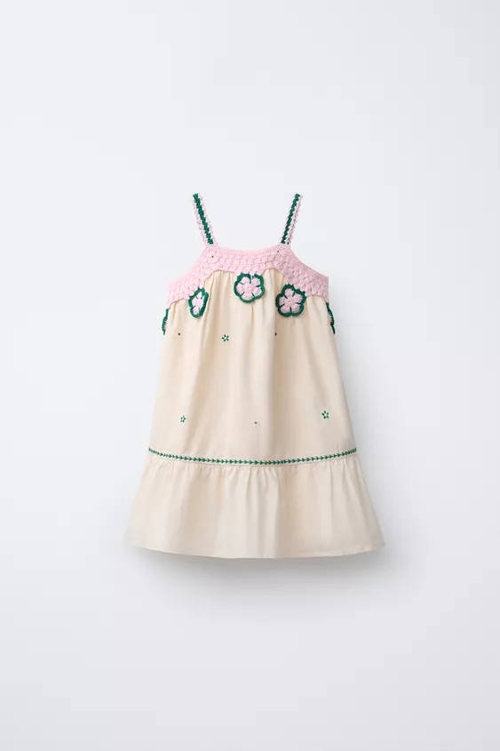 EMBROIDERED FLORAL DRESS | Zara US