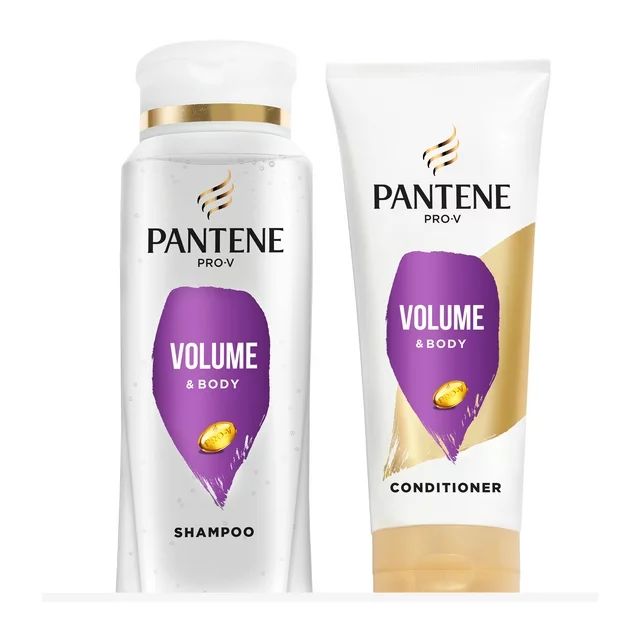 Pantene Pro-V Volume & Body Shampoo + Conditioner, 10.4 fl oz Shampoo, 9.0 fl oz Conditioner, All... | Walmart (US)
