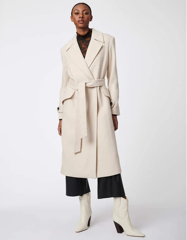 Signature Belted Wool Coat | Bernardo Fashions