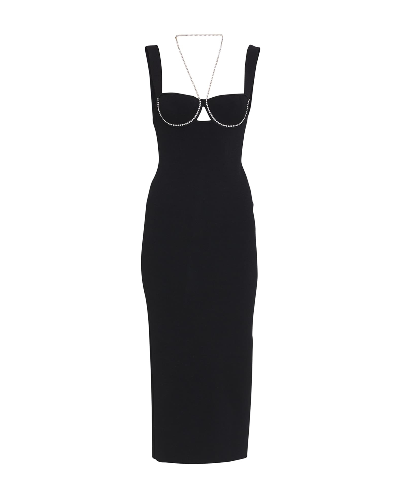 Galvan Celeste Crystal Embellished Bustier Midi Dress | Neiman Marcus