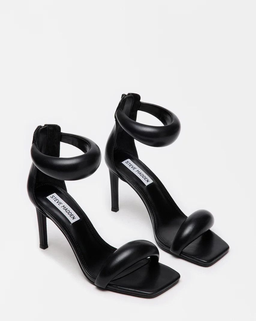 PARTAY Black Square Toe Heel | Women's Heels | Steve Madden (US)