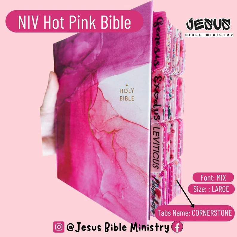 PERSONALIZE Bible, Custom Name & Laminated Tabs, NIV Journaling Bible, Customize Tabs, Cloth Over... | Etsy (US)