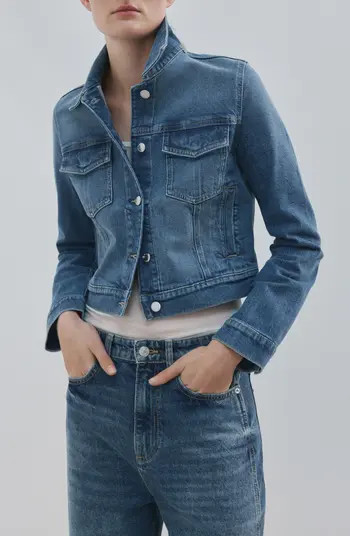 MANGO Crop Jean Jacket | Nordstrom | Nordstrom