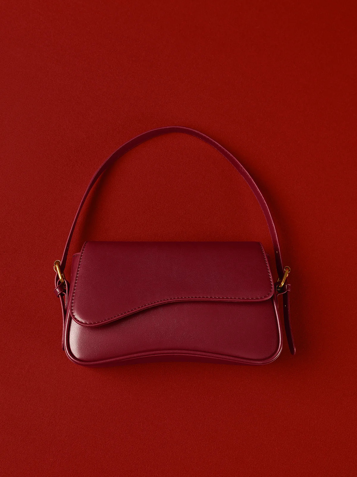 Adjustable Strap Flap Armpit Bag | Commense
