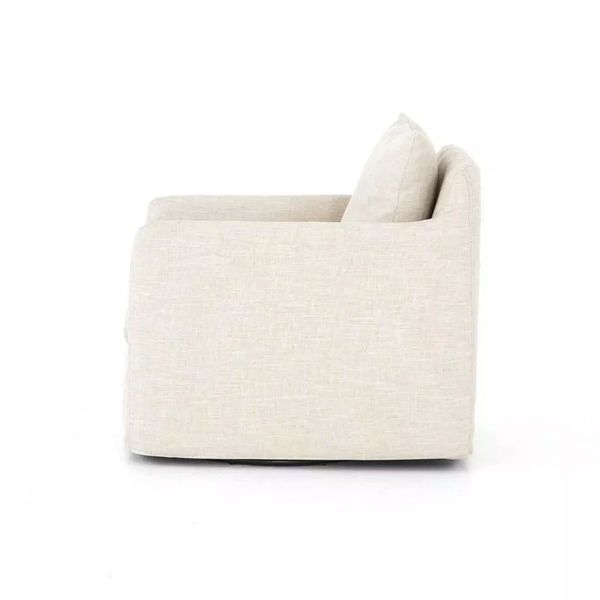 Banks Swivel Chair Cambric Ivory | Scout & Nimble