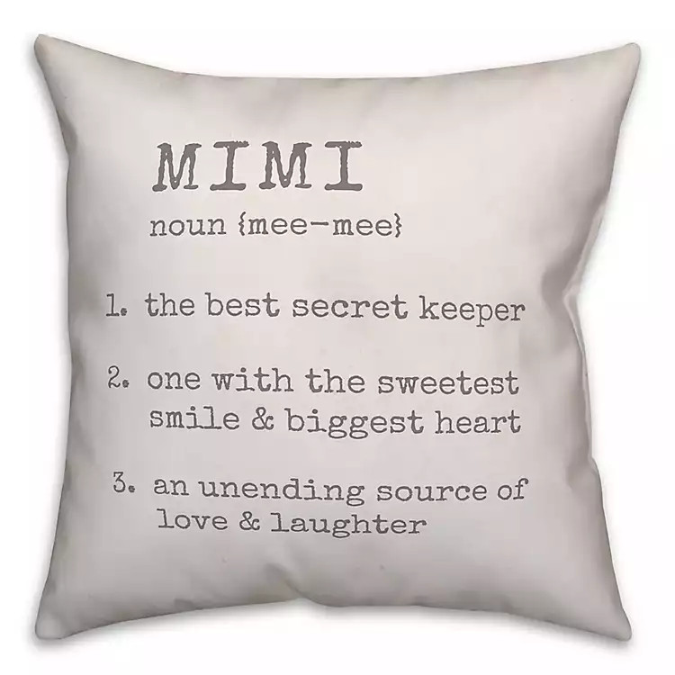 Mimi Definition Pillow | Kirkland's Home