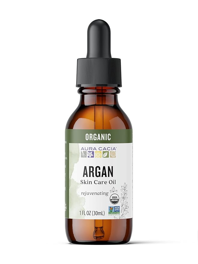 Aura Cacia Organic Skin Care Oil, Argan, 1-Fluid Ounce | Amazon (US)