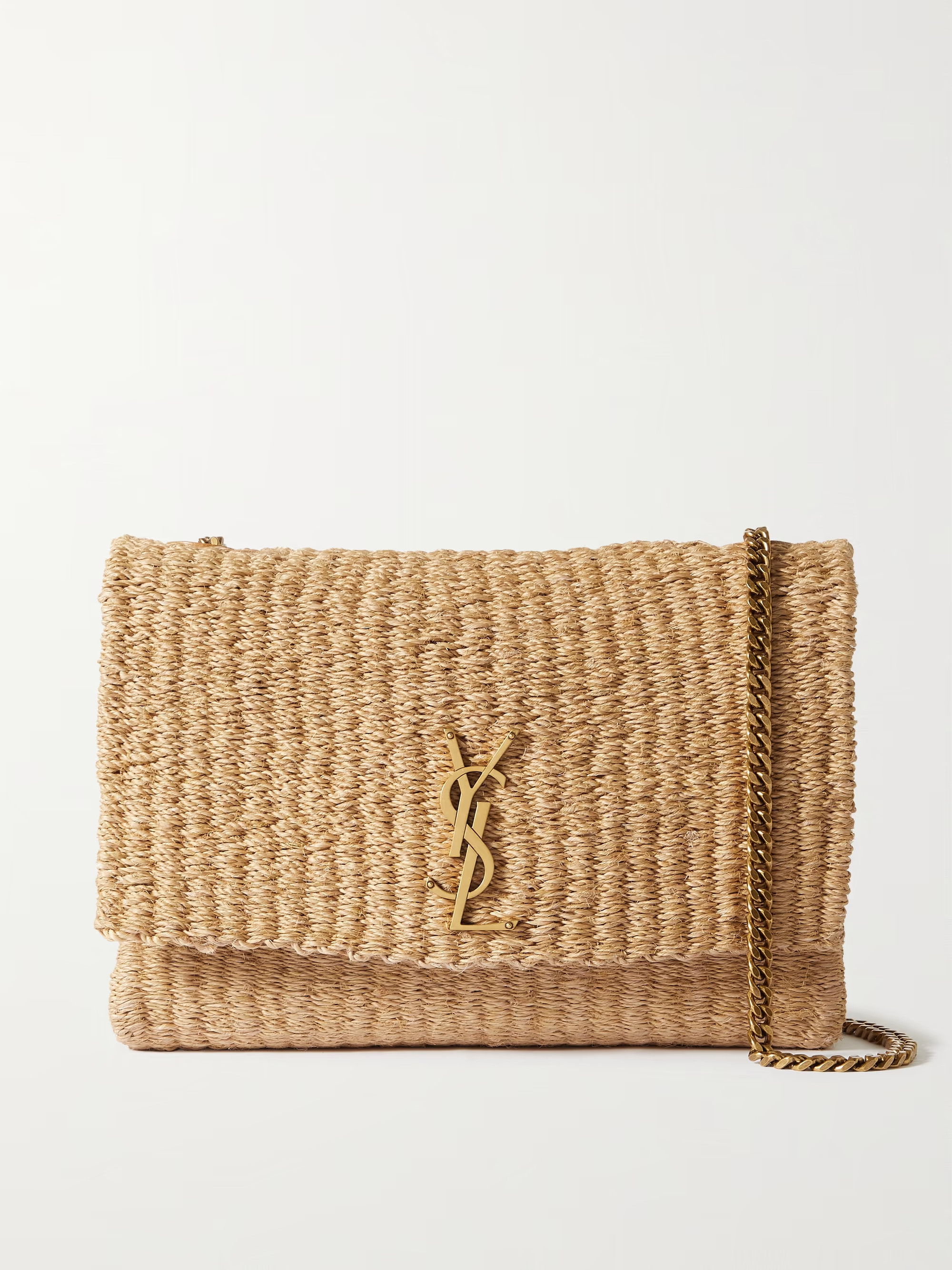 Kate medium raffia shoulder bag | NET-A-PORTER (US)