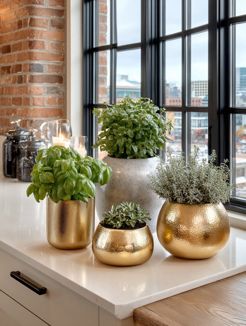 Your kitchen doesn’t need more decor. It needs something alive.

Fresh herbs are one of the most overlooked design elements — not just for cooking, but for how they transform a space. When styled right, they bring movement, softness, and a quiet sense of abundance into your home.

Paired with gold planters and a few ceramic pieces, something very simple becomes elevated. The gold adds warmth and reflection, while the greenery keeps the space grounded, organic, and effortlessly beautiful.

Place them by a window, on your kitchen island, or along a countertop where light naturally hits. You’ll not only reach for them more often… you’ll start to notice how they change the entire feeling of your kitchen.

The key is to treat everyday essentials as part of your design — not separate from it.

Explore our edit and find your favorite planters and herb styling pieces — everything is thoughtfully linked for you to create this look in your own kitchen.

Because a well-designed home should nourish you in more ways than one.

#LTKHome #KitchenStyling #QuietLuxury #HomeDecorIdeas 

 #LTKHome