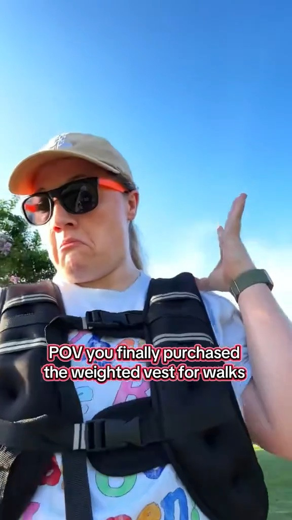 POV: you’re trying to romanticize your hot girl walk while also increasing bone density and pretending cardio is fun 🫡😂 this weighted vest honestly makes walks feel way more productive. #WalkingPad #HotGirlWalk #WeightedVest #FitnessFinds #WFHGirlie #WellnessJourney #LTKFit

#LTKfitnessgoals #LTKmomlife #LTKselfcare