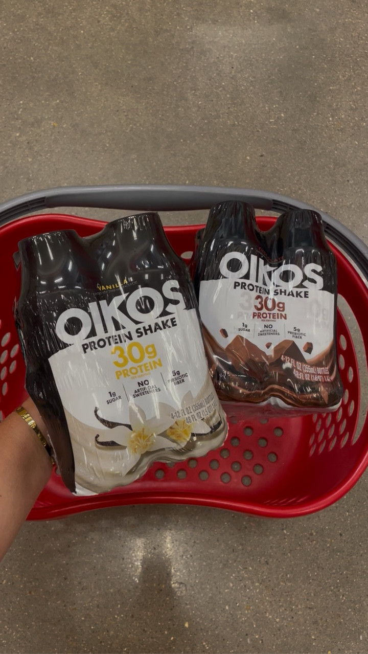 #ad New @oikos Protein Shakes are now available @target in the protein shake aisle. Oikos Protein Shakes contain 30g of complete protein, 5g prebiotic fiber, and 0g added sugar per serving. You can grab the 4pk on sale for $8.99 from 11/9-11/22 *not a low-calorie food

#oikosstrong #oikostarget #targetpartner #targetfinds #target#LTK #liketkit