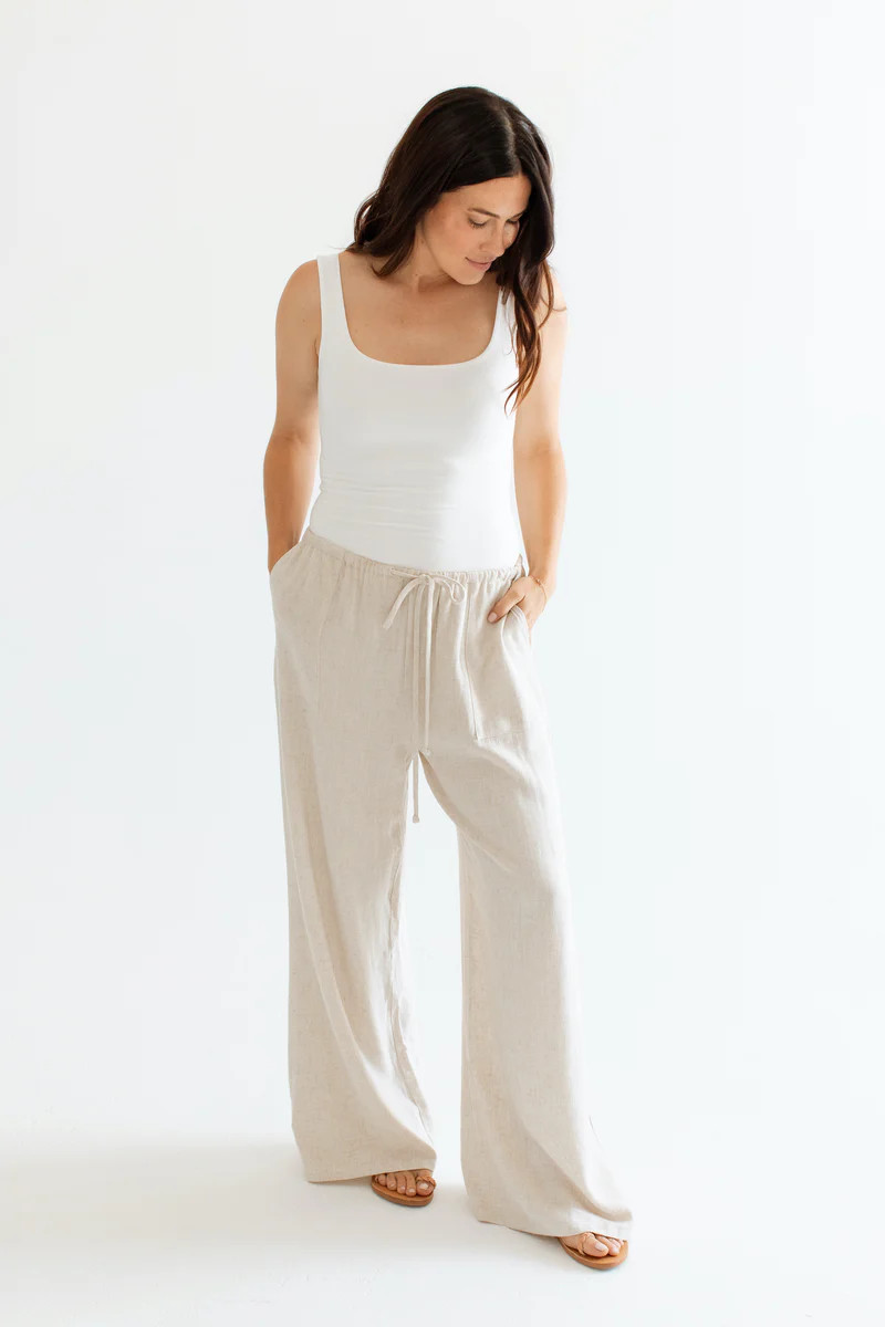 Isla Linen Pants | Carly Jean Los Angeles