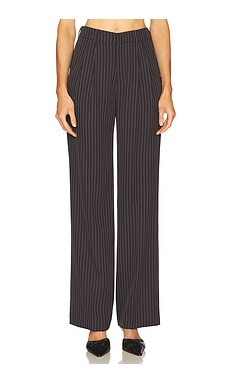 NONchalant Label Harlow Pant in Gray & White Stripe from Revolve.com | Revolve Clothing (Global)